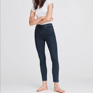 Rag and Bone Nina lace up high rise skinny Jean, size 29